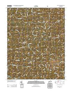 Mistletoe Kentucky Historical topographic map, 1:24000 scale, 7.5 X 7.5 Minute, Year 2013