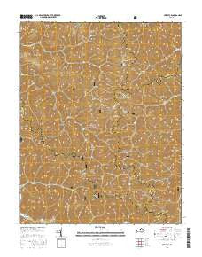 Mistletoe Kentucky Current topographic map, 1:24000 scale, 7.5 X 7.5 Minute, Year 2016
