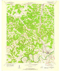 Munfordville Kentucky Historical topographic map, 1:24000 scale, 7.5 X 7.5 Minute, Year 1953