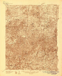 Munfordville Kentucky Historical topographic map, 1:48000 scale, 15 X 15 Minute, Year 1934