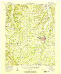 Murray Kentucky Historical topographic map, 1:62500 scale, 15 X 15 Minute, Year 1951