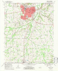 Murray Kentucky Historical topographic map, 1:24000 scale, 7.5 X 7.5 Minute, Year 1969