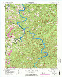 Nevelsville Kentucky Historical topographic map, 1:24000 scale, 7.5 X 7.5 Minute, Year 1954
