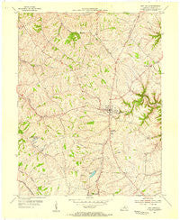 New Castle Kentucky Historical topographic map, 1:24000 scale, 7.5 X 7.5 Minute, Year 1954