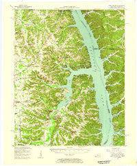 New Concord Kentucky Historical topographic map, 1:62500 scale, 15 X 15 Minute, Year 1955
