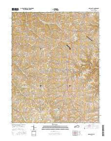 New Castle Kentucky Current topographic map, 1:24000 scale, 7.5 X 7.5 Minute, Year 2016