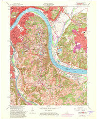 Newport Kentucky Historical topographic map, 1:24000 scale, 7.5 X 7.5 Minute, Year 1961