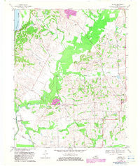Oakton Kentucky Historical topographic map, 1:24000 scale, 7.5 X 7.5 Minute, Year 1970
