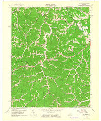Oil Springs Kentucky Historical topographic map, 1:24000 scale, 7.5 X 7.5 Minute, Year 1962