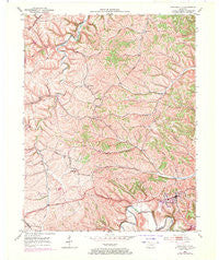Owingsville Kentucky Historical topographic map, 1:24000 scale, 7.5 X 7.5 Minute, Year 1952