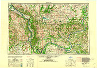 Paducah Kentucky Historical topographic map, 1:250000 scale, 1 X 2 Degree, Year 1961