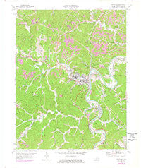 Paintsville Kentucky Historical topographic map, 1:24000 scale, 7.5 X 7.5 Minute, Year 1971