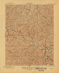 Paintsville Kentucky Historical topographic map, 1:62500 scale, 15 X 15 Minute, Year 1917
