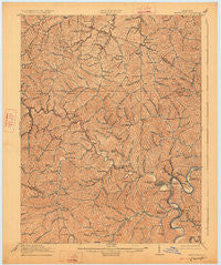 Paintsville Kentucky Historical topographic map, 1:62500 scale, 15 X 15 Minute, Year 1917