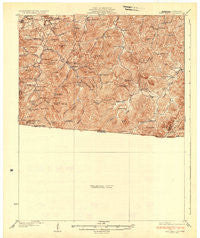 Pall Mall Tennessee Historical topographic map, 1:62500 scale, 15 X 15 Minute, Year 1934