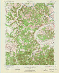 Panola Kentucky Historical topographic map, 1:24000 scale, 7.5 X 7.5 Minute, Year 1952