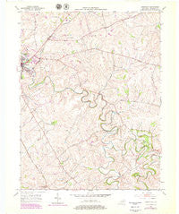Paris East Kentucky Historical topographic map, 1:24000 scale, 7.5 X 7.5 Minute, Year 1952