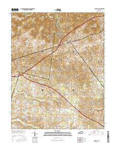Park City Kentucky Current topographic map, 1:24000 scale, 7.5 X 7.5 Minute, Year 2016