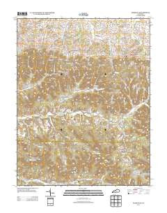 Parksville Kentucky Historical topographic map, 1:24000 scale, 7.5 X 7.5 Minute, Year 2013