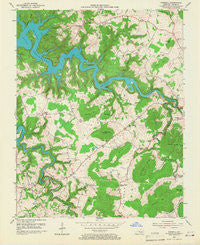 Parnell Kentucky Historical topographic map, 1:24000 scale, 7.5 X 7.5 Minute, Year 1953