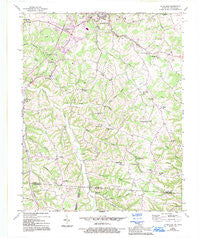 Petroleum Kentucky Historical topographic map, 1:24000 scale, 7.5 X 7.5 Minute, Year 1954