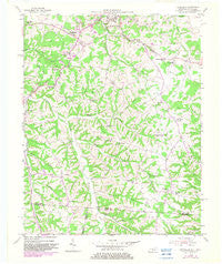 Petroleum Kentucky Historical topographic map, 1:24000 scale, 7.5 X 7.5 Minute, Year 1954