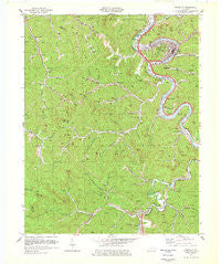 Pikeville Kentucky Historical topographic map, 1:24000 scale, 7.5 X 7.5 Minute, Year 1978