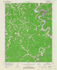 Pikeville Kentucky Historical topographic map, 1:24000 scale, 7.5 X 7.5 Minute, Year 1954