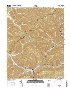 Pineville Kentucky Current topographic map, 1:24000 scale, 7.5 X 7.5 Minute, Year 2016