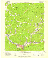 Pineville Kentucky Historical topographic map, 1:24000 scale, 7.5 X 7.5 Minute, Year 1954