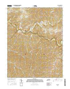 Piqua Kentucky Current topographic map, 1:24000 scale, 7.5 X 7.5 Minute, Year 2016