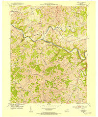 Piqua Kentucky Historical topographic map, 1:24000 scale, 7.5 X 7.5 Minute, Year 1952