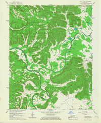 Pitts Point Kentucky Historical topographic map, 1:24000 scale, 7.5 X 7.5 Minute, Year 1960