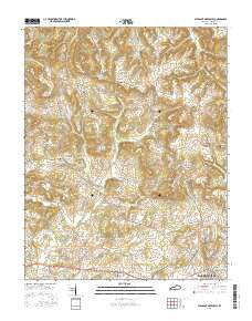 Pleasant Green Hill Kentucky Current topographic map, 1:24000 scale, 7.5 X 7.5 Minute, Year 2016