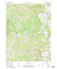 Polsgrove Kentucky Historical topographic map, 1:24000 scale, 7.5 X 7.5 Minute, Year 1953
