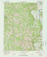 Polsgrove Kentucky Historical topographic map, 1:24000 scale, 7.5 X 7.5 Minute, Year 1953