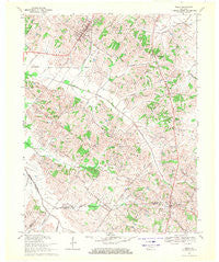 Poole Kentucky Historical topographic map, 1:24000 scale, 7.5 X 7.5 Minute, Year 1969
