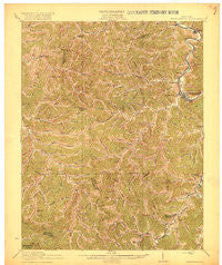 Prestonsburg Kentucky Historical topographic map, 1:62500 scale, 15 X 15 Minute, Year 1918
