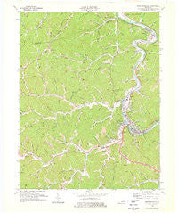 Prestonsburg Kentucky Historical topographic map, 1:24000 scale, 7.5 X 7.5 Minute, Year 1978
