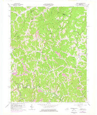 Redbush Kentucky Historical topographic map, 1:24000 scale, 7.5 X 7.5 Minute, Year 1962
