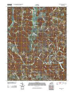 Reedyville Kentucky Historical topographic map, 1:24000 scale, 7.5 X 7.5 Minute, Year 2010