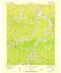 Richardson Kentucky Historical topographic map, 1:24000 scale, 7.5 X 7.5 Minute, Year 1954
