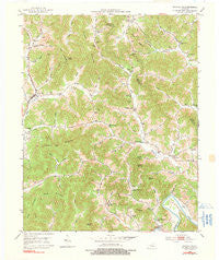 Rockholds Kentucky Historical topographic map, 1:24000 scale, 7.5 X 7.5 Minute, Year 1952