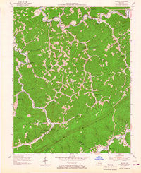Roxana Kentucky Historical topographic map, 1:24000 scale, 7.5 X 7.5 Minute, Year 1954