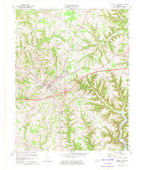 Russell Springs Kentucky Historical topographic map, 1:24000 scale, 7.5 X 7.5 Minute, Year 1973