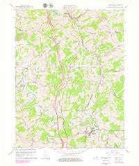 Sadieville Kentucky Historical topographic map, 1:24000 scale, 7.5 X 7.5 Minute, Year 1965