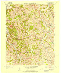 Saint Catharine Kentucky Historical topographic map, 1:24000 scale, 7.5 X 7.5 Minute, Year 1953