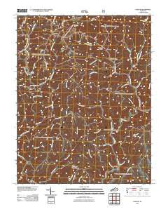Sandgap Kentucky Historical topographic map, 1:24000 scale, 7.5 X 7.5 Minute, Year 2010