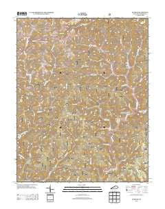 Sandgap Kentucky Historical topographic map, 1:24000 scale, 7.5 X 7.5 Minute, Year 2013