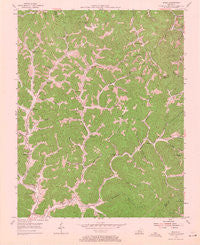 Scalf Kentucky Historical topographic map, 1:24000 scale, 7.5 X 7.5 Minute, Year 1954